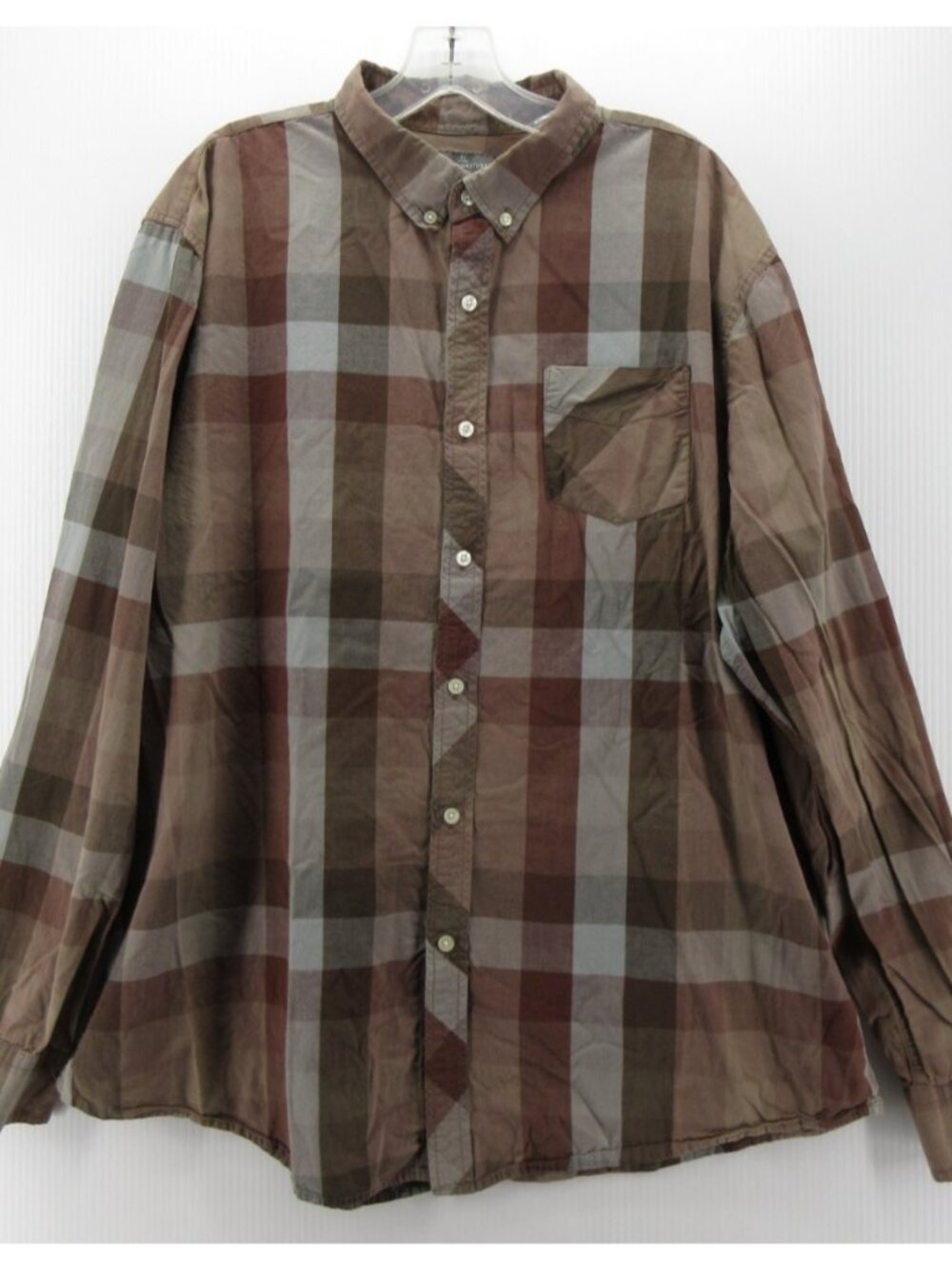 LL Bean Shirt XXL Tall Signature Plaid Button Up Slim Fit Heritage